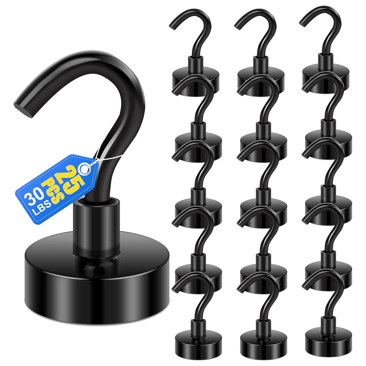 LOVIMAG Magnetic Hooks for Cruise Essentials 2026 Cabins Door 25 Pack-30LBS
