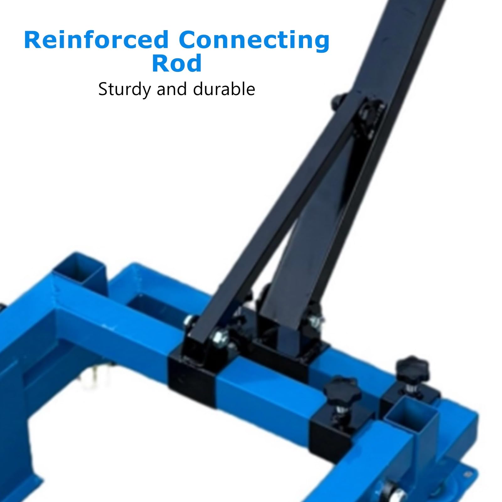 Robuster Gemüsekorbwagen blau pulverbeschichtet Palettenwagen für einfachen Transport von Kisten - ideal für Lagerung, Herstellung & Einzelhandel