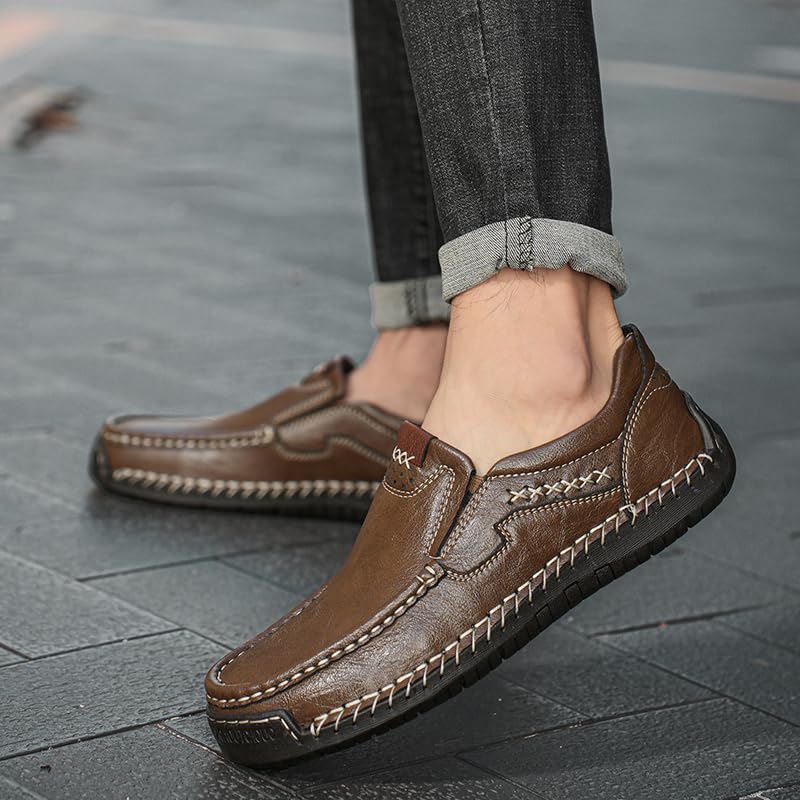 Image of Coramtty Mens Loafers Casual Slip on Shoes Business Moccasins Lightweight Refreshing Classic Slippers Walking Driving Travelling Outdoor