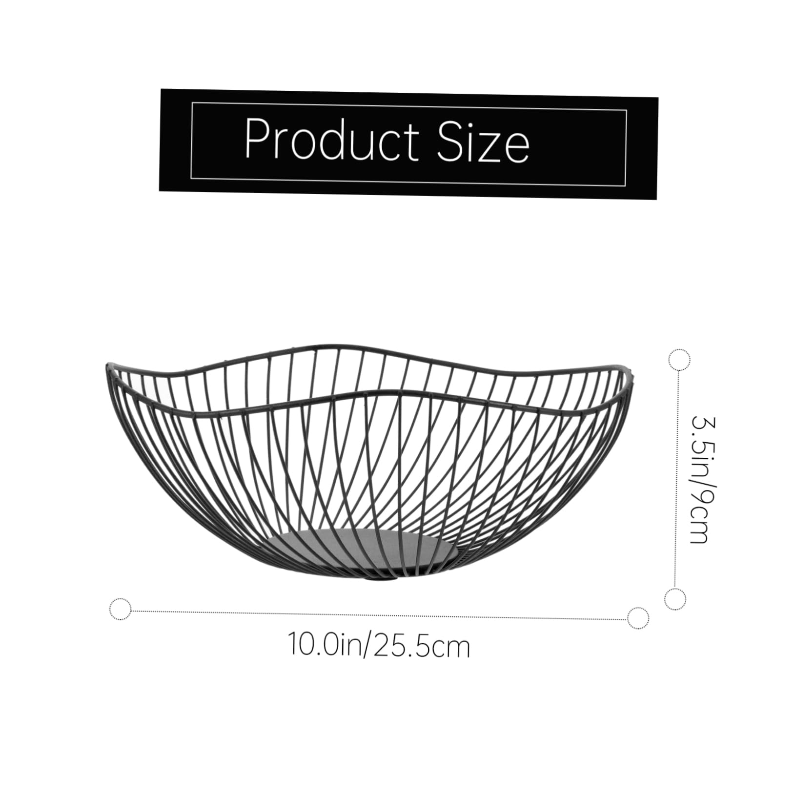 NAMOARLY Iron Drain Basket Kitchen Storage Fruit Plate Metal Wire Basket Sturdy and Breathable