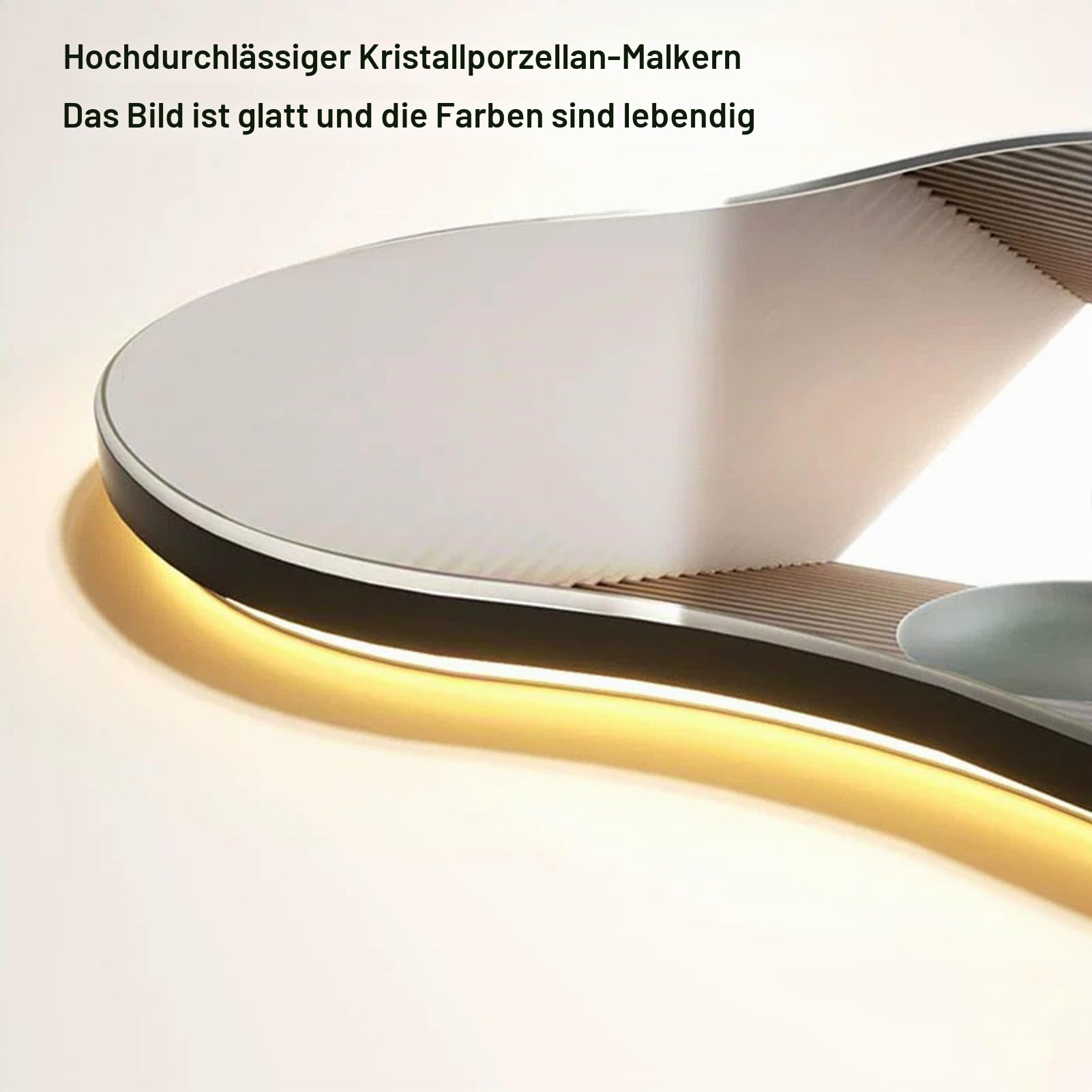 3D-Wandbild mit Uhr – Moderne Wanddekoration für Wohnzimmer und Restaurant, Panorama-Landschaft mit LED, Bilder zum Aufhängen
