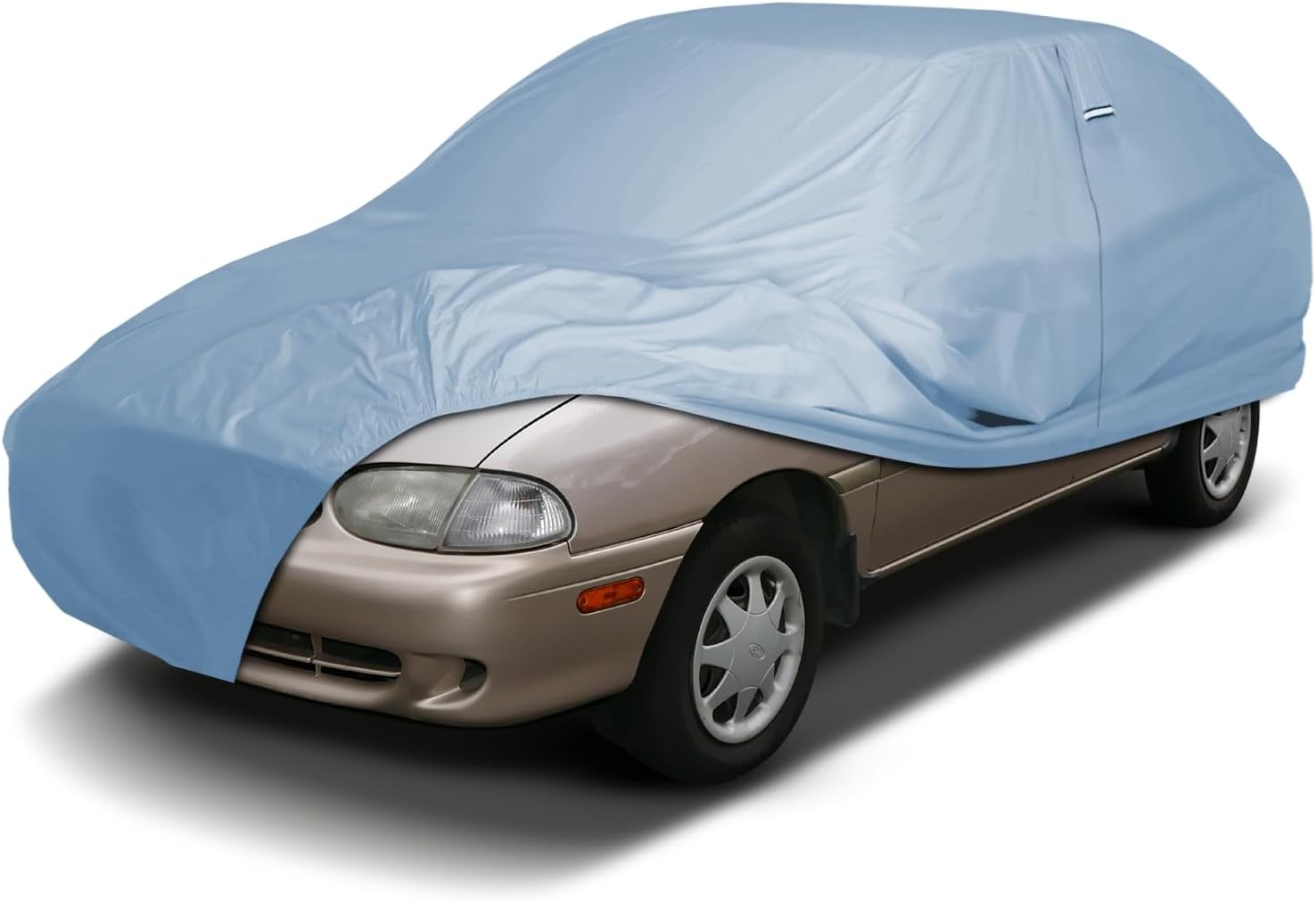 iCarCover Premium Car Cover for 1994-1997 Ford Aspire Heavy Duty Waterproof All-Weather Automobiles Custom Fit Indoor Outdoor UV Snow Protection Covers with Straps and Bag