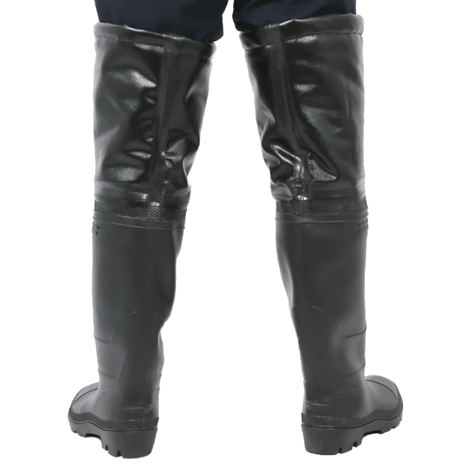 Genouillère avec Cuissardes élastiques réglables et Chaudes, Hauteur 60cm, pour Hommes et Femmes, Travail agricole Bottes Anti-Boue