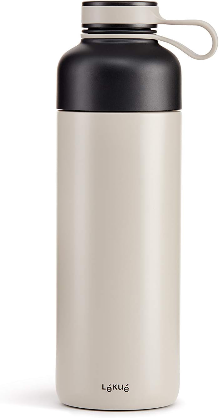 Lekue Insulated Bottle To Go, 10oz, Gray