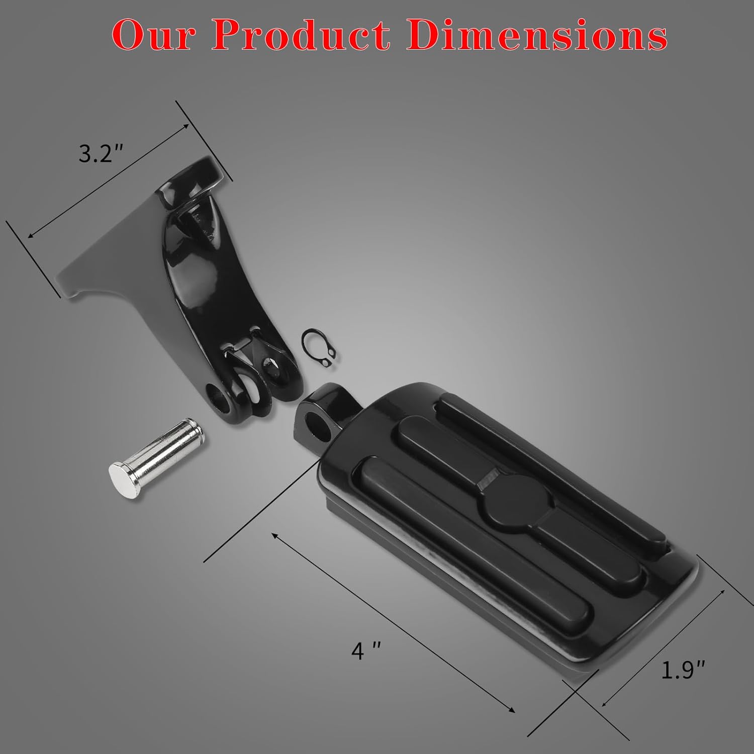 Passenger Mini Footboard,Passenger Foot Pegs with Mount Kit Fit for Touring Road King Electra Glide Road Glide Street Glide 1993-2024