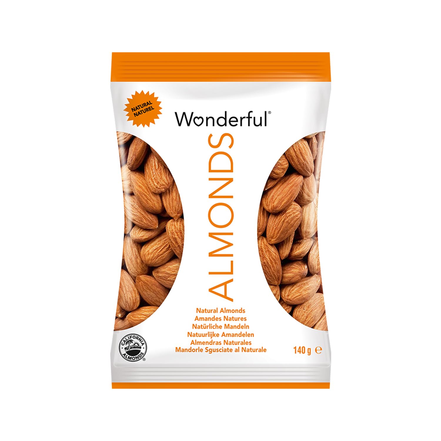 Wonderful Almonds - Amandes nature 8 x 140g
