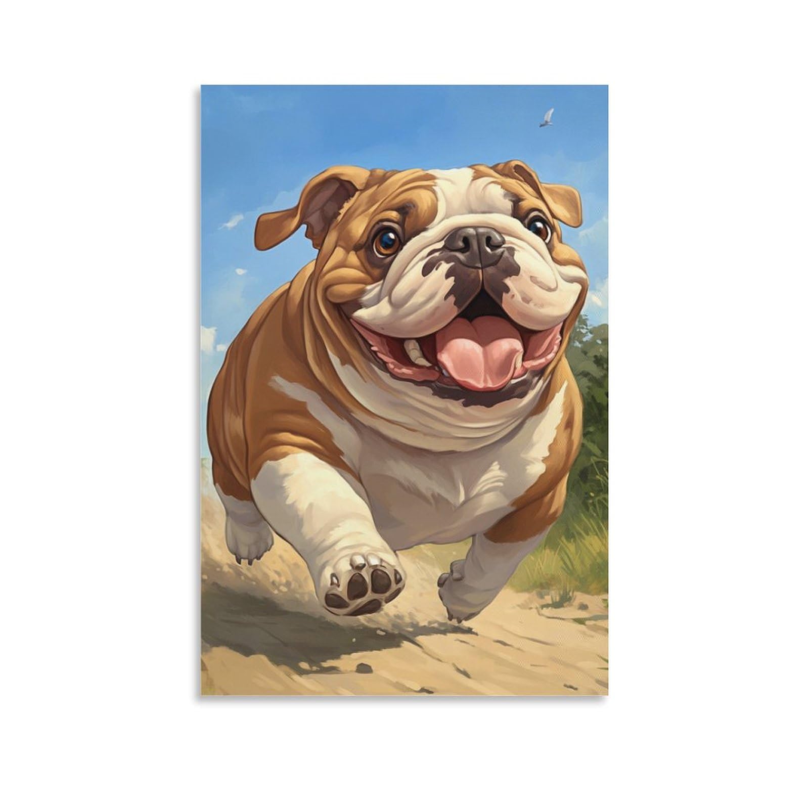 Cuadros modernos de bulldog para salon que transforman paredes vacias 6