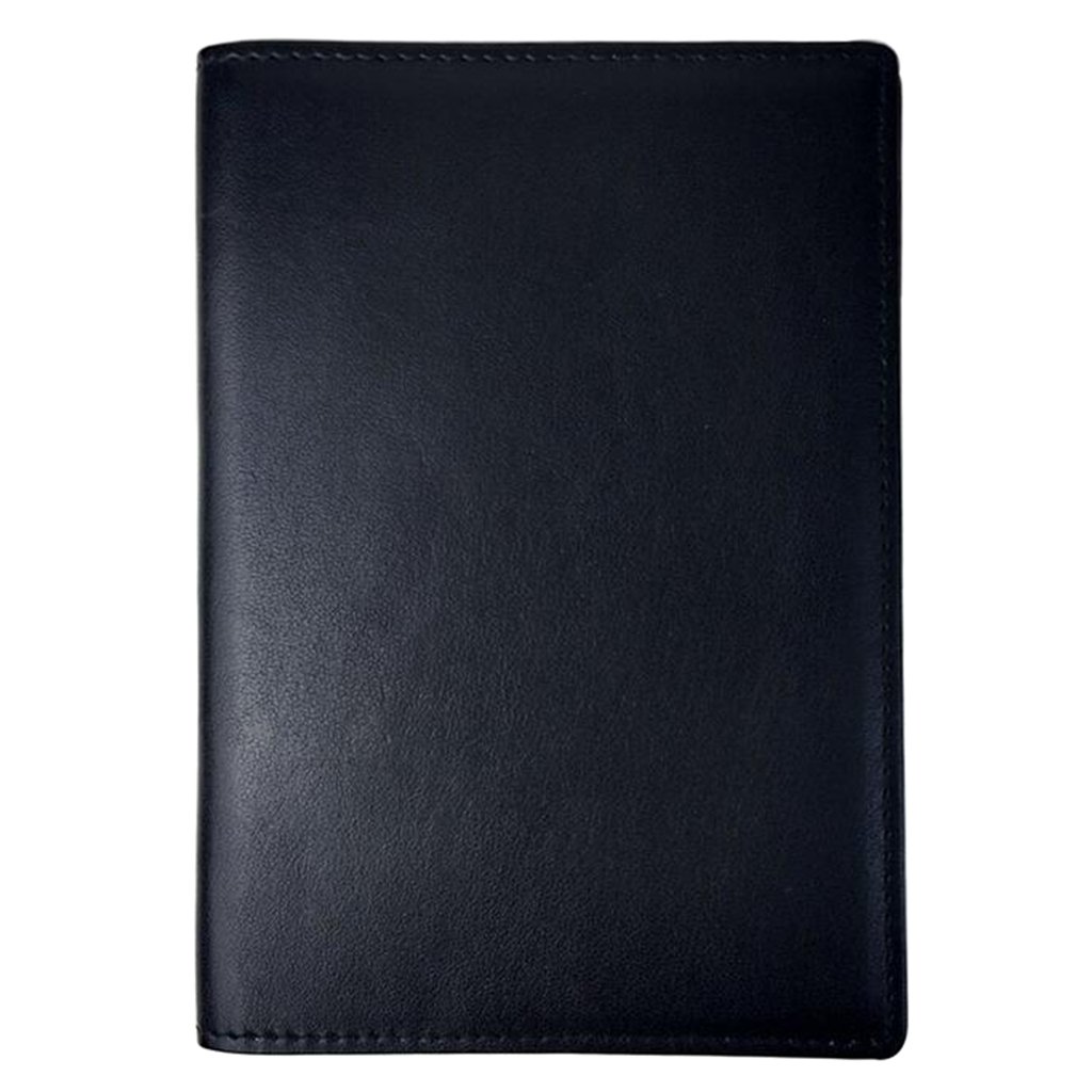 Funda tipo cartera de viaje con bloqueo RFID para pasaporte de fibra, Juego de 5 (negro), 15.2x10.5x0.5cm, como se muestra en la