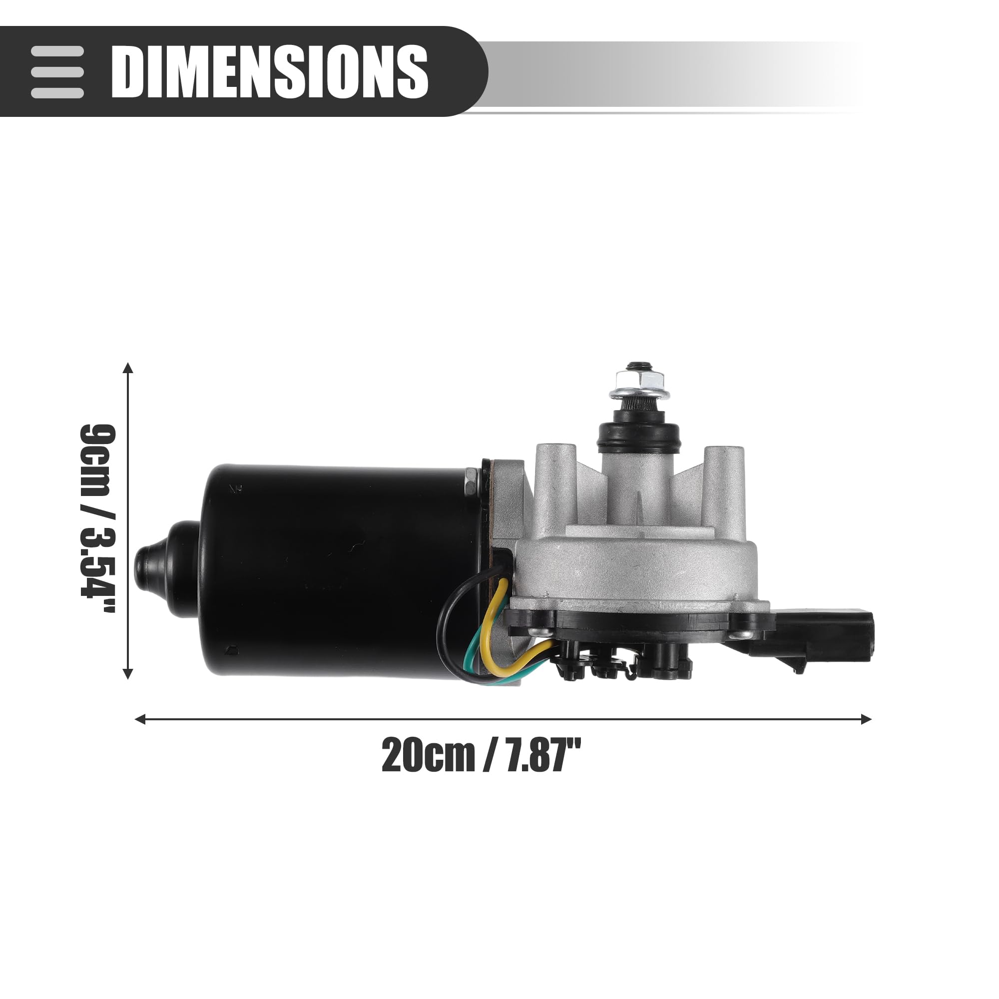 Motoforti Motore Tergicristallo Anteriore Per Jeep Wrangler 07-17 1pc