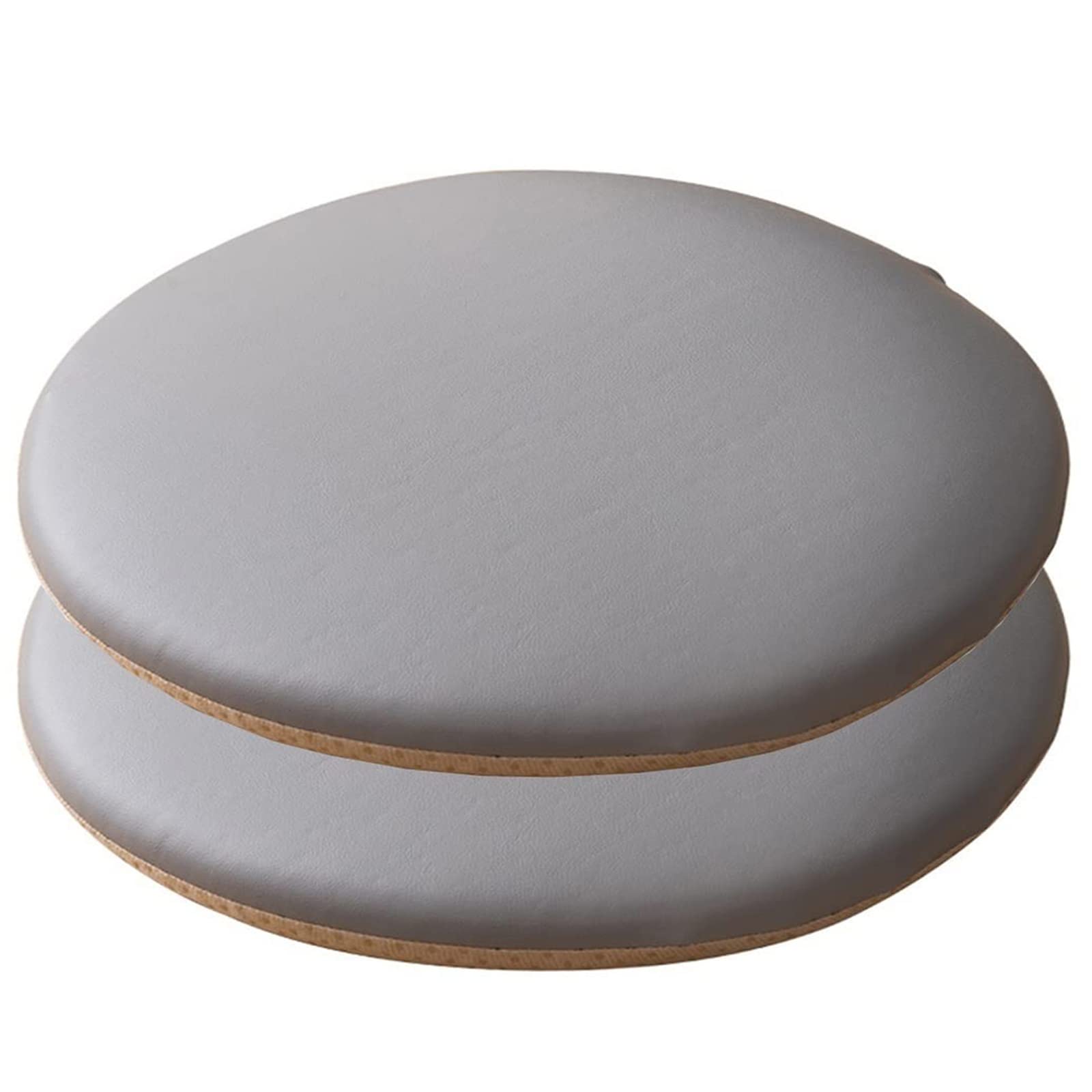 Zmywalne poduszki do siedzenia z pianki z pamięcią kształtu 43 cm, 2-pak, zdejmowane podkładki do restauracji, ogrodu zimowego i otwartego biura, jasnoszare, komfort i wsparcie