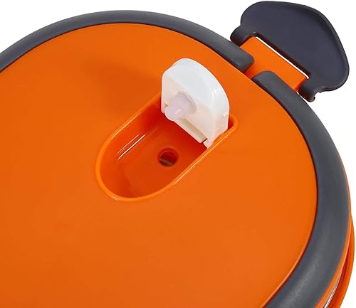 Miniatura 7 de Lonchera aislada de acero inoxidable de 27.1 fl oz, contenedor de alimentos a prueba de fugas de 1 capa con mango arqueado, lonchera Bento con
