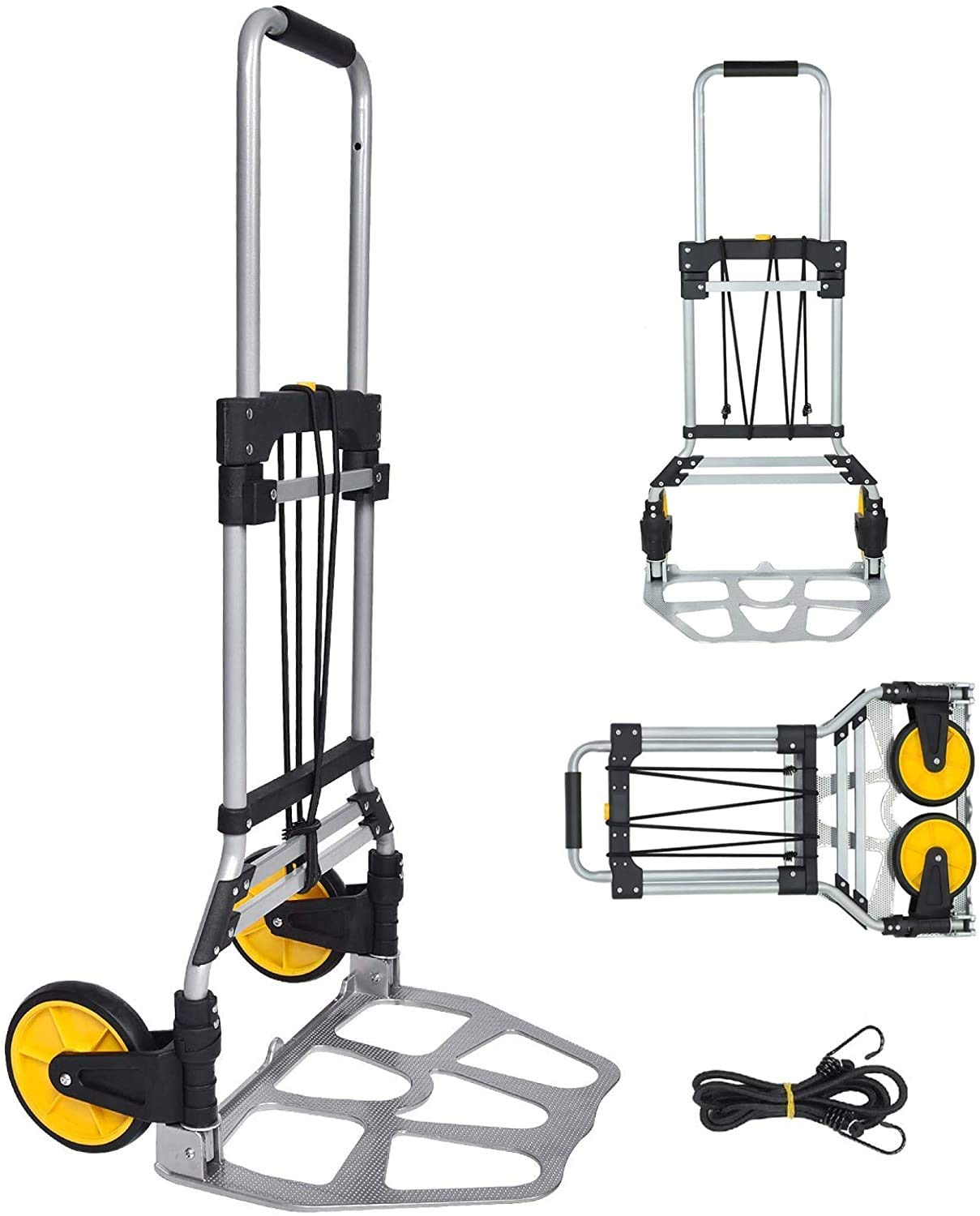 Buy FULLWATT Folding Hand Cart and Dolly Cart 264 Lb Capacity Aluminum