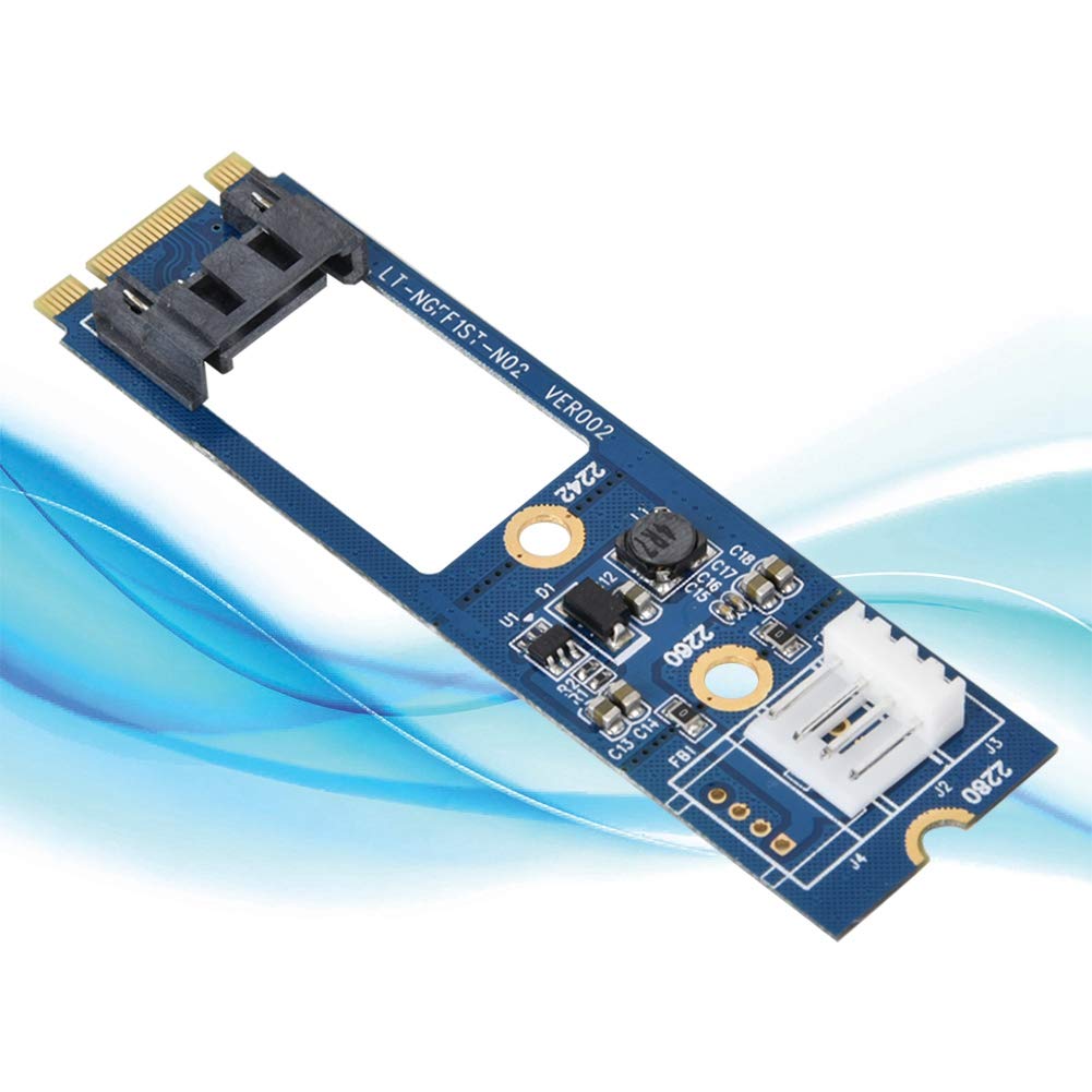 M2 ZU SATA M.2 NGFF SATA na 7-pinowy adapter SATA karta konwertera konwerter poziomy + kabel zasilający 4-pinowy