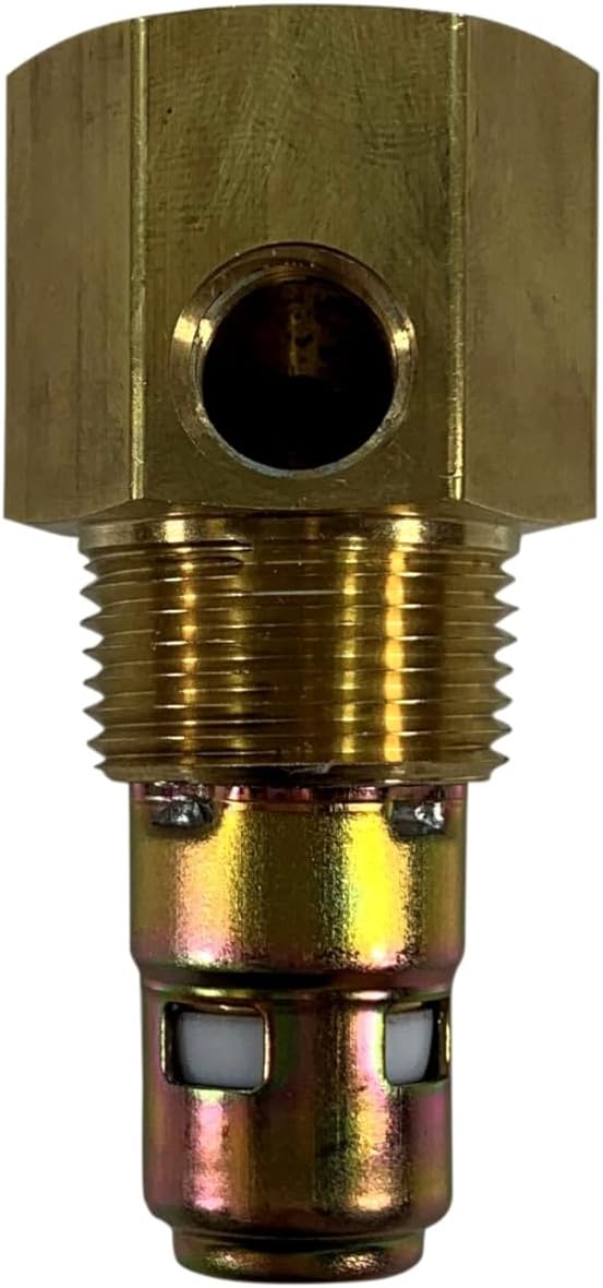 American Made Brass Replacement In-Tank Check Valve for Ingersoll Rand 54368154. 3/4" Inverted Flare Top Inlet, 3/4" MNPT Outlet, Double Tapped with One 1/4" FNPT and One 1/4" Inverted Flare Side Port
