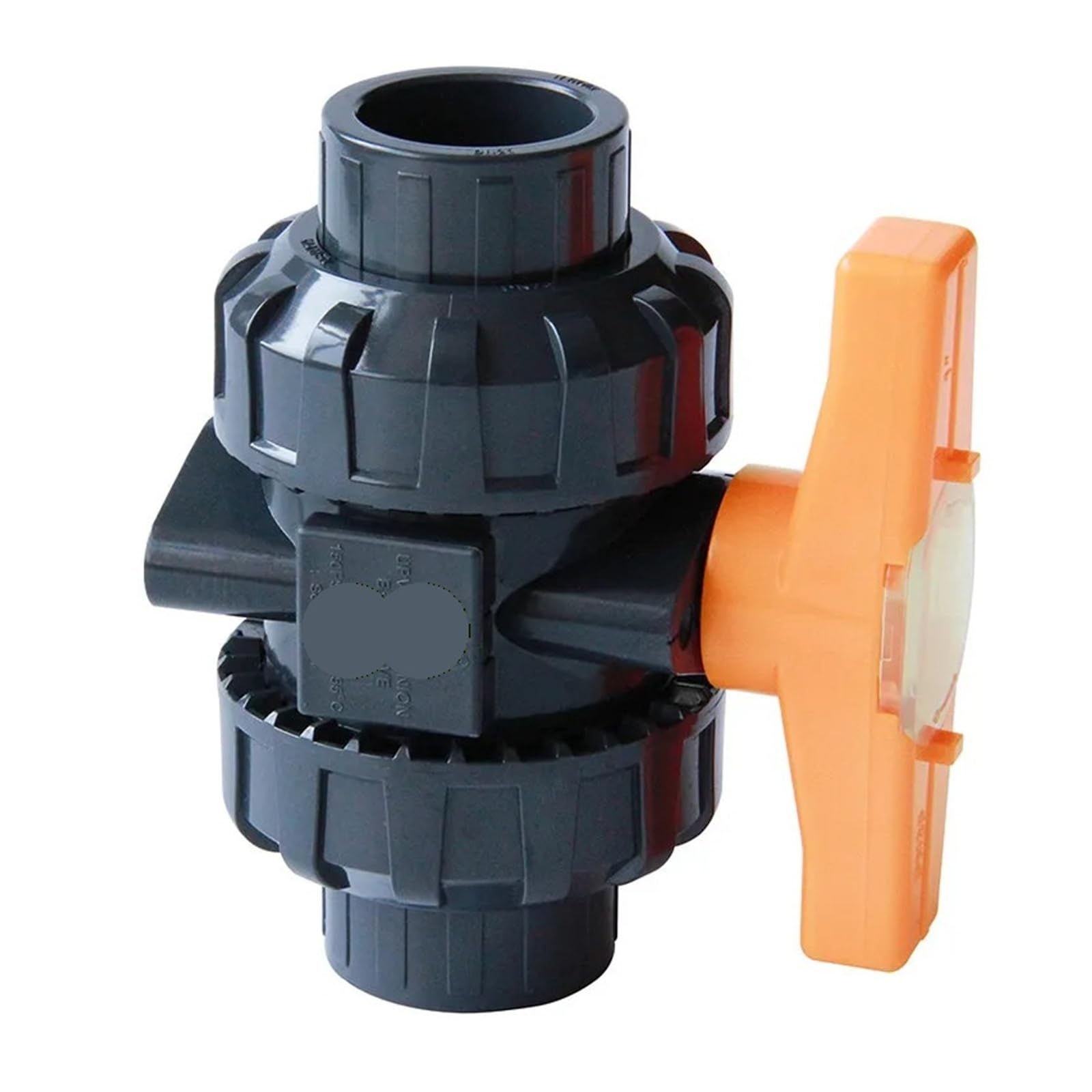 Zawór kulowy PVC z gwintowanym zamknięciem, Identyfikator spoiny rozpuszczalnikowej z podwójną złączką PCV 20/25/32/40/50/63 mm Nawadnianie ogrodu(20mm)