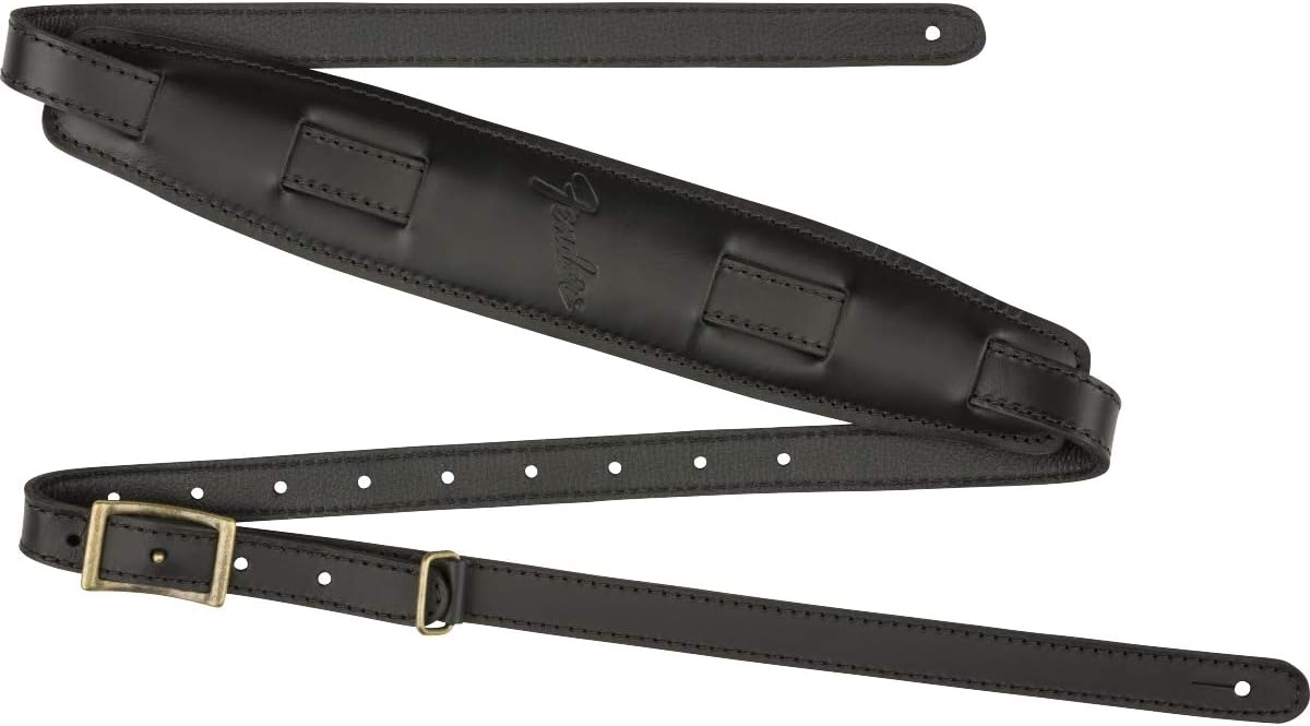 Fender Mustang Saddle Guitar Strap, 2.25in, Butterscotch, Standard