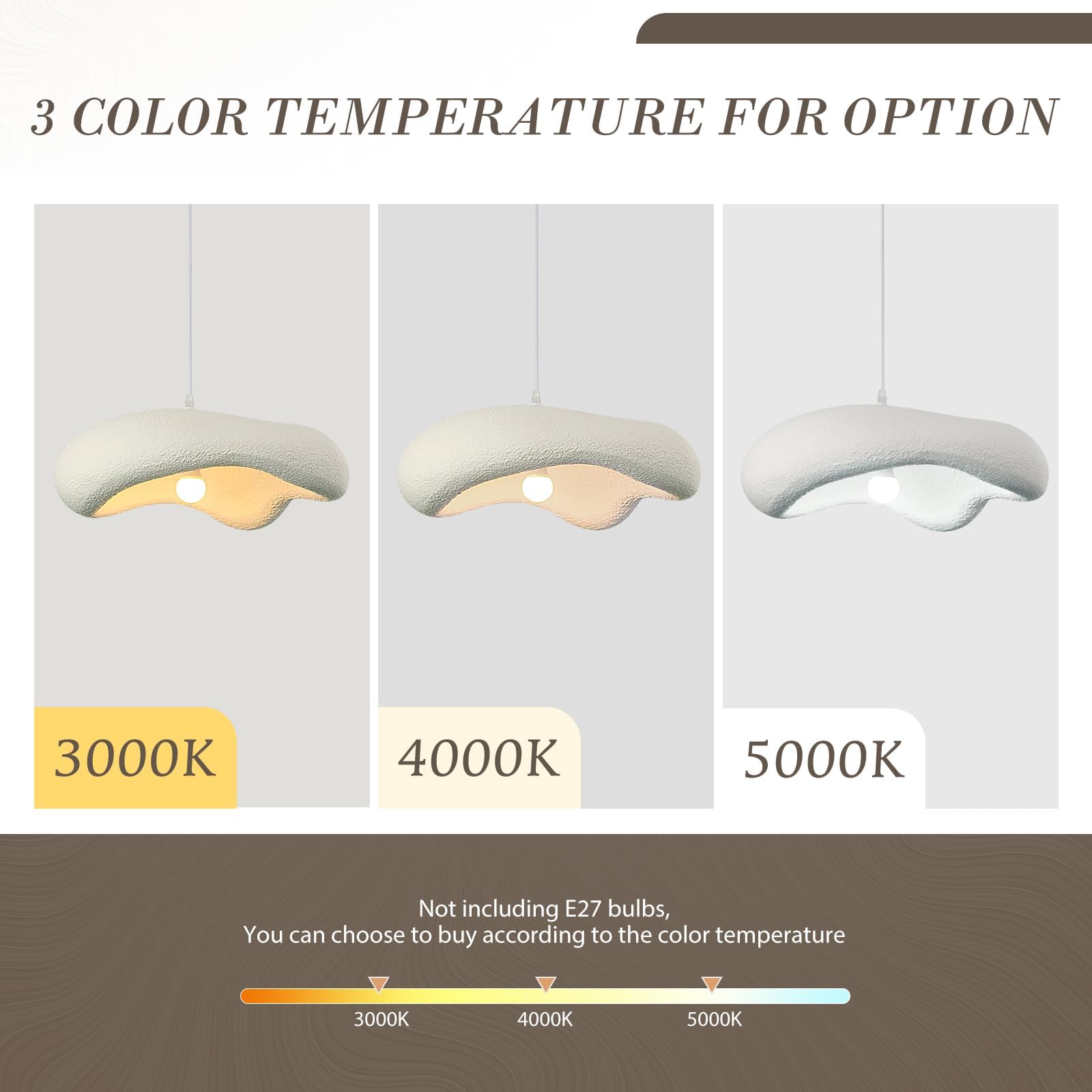 Lustres Wabi Sabi IrréGulièRe Lustre Blanc Forme De Nuage Ajustable Suspension Luminaire Salon Lampe De Table À Manger Style Nordique Chambre Suspensions D'éClairage IntéRieur E27 50Cm
