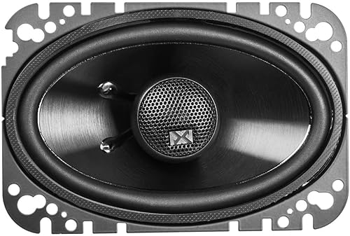 Miniatura 5 de NVX NSP46 300W Peak (100W RMS) Altavoces coaxiales de 2 vías Serie N de 4 x 6 pulgadas con tweeters de cúpula de seda de 0.787 in con deflectores de