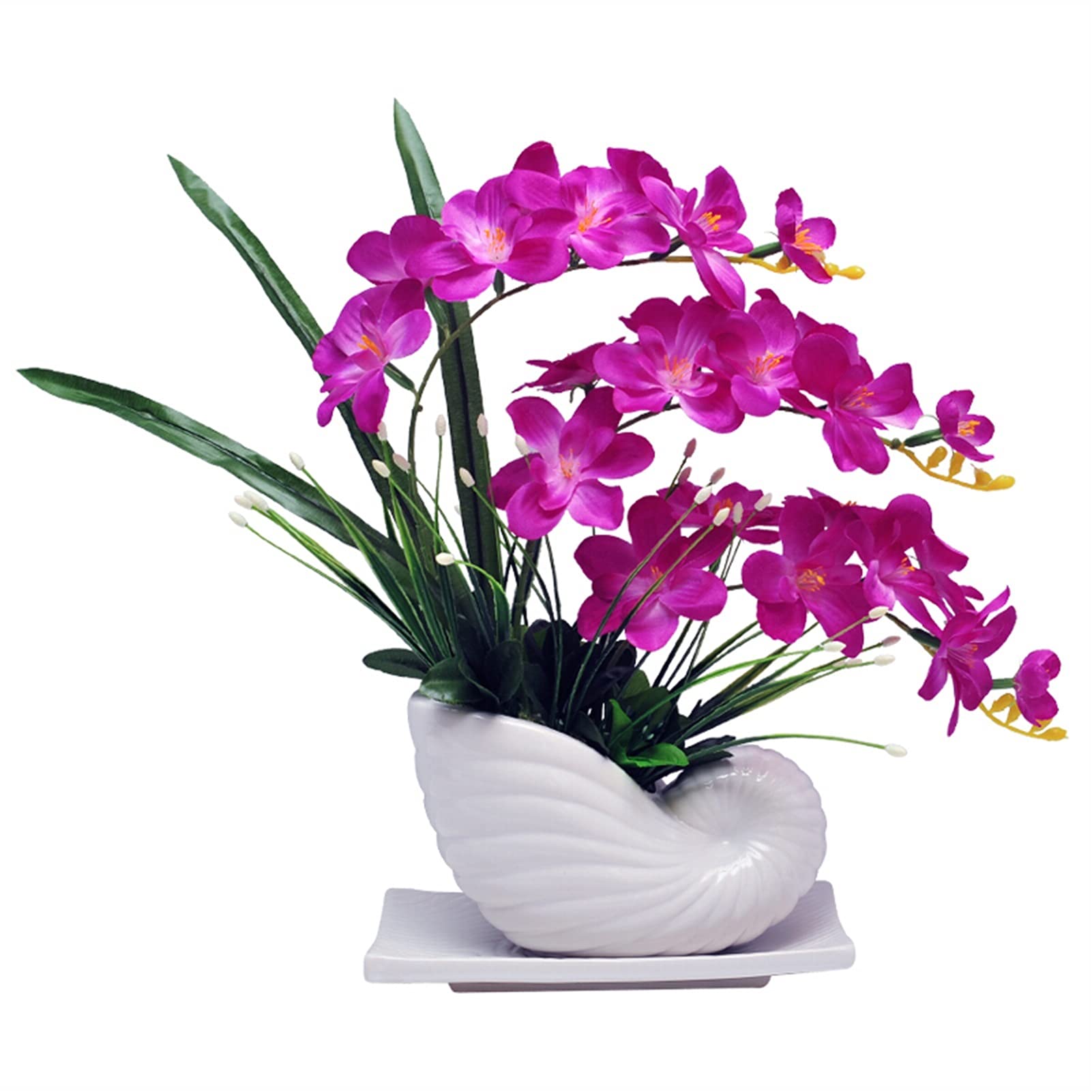 Fausse plante intérieure orchidée artificielle en pot pour déco maison