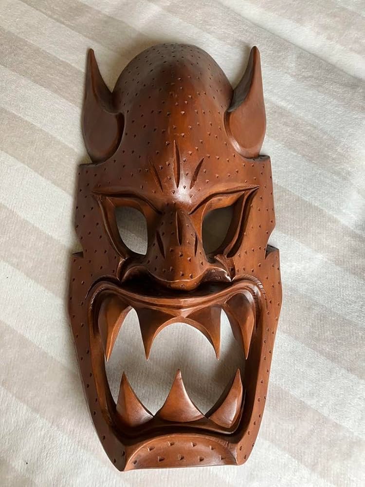 Amazon.co.jp: フィリピン 魔除け お面 工芸品 木製品 アート 木彫り