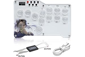 BITFUNX Fighting Stick PS4, Arcade Gamepad for Street Fight