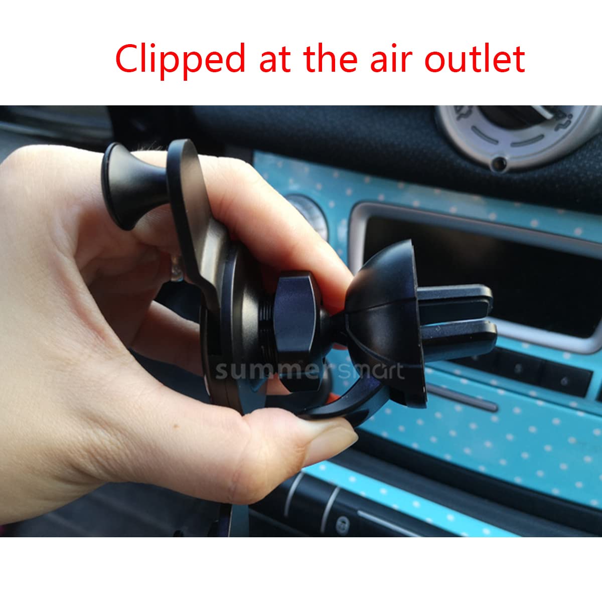SHIFENG For MB Smart 451 Fortwo Forfour 2009-2014 Car Air Vent Phone Holder Accessories, 451 Air Vent - Image 2
