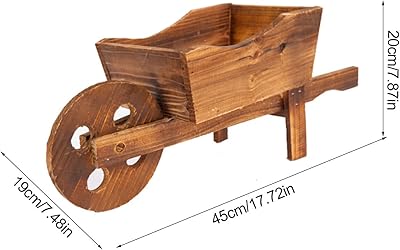 数量限定】TANGKULA 馬車プランター 植木鉢 鉢 プランター 可移動 花