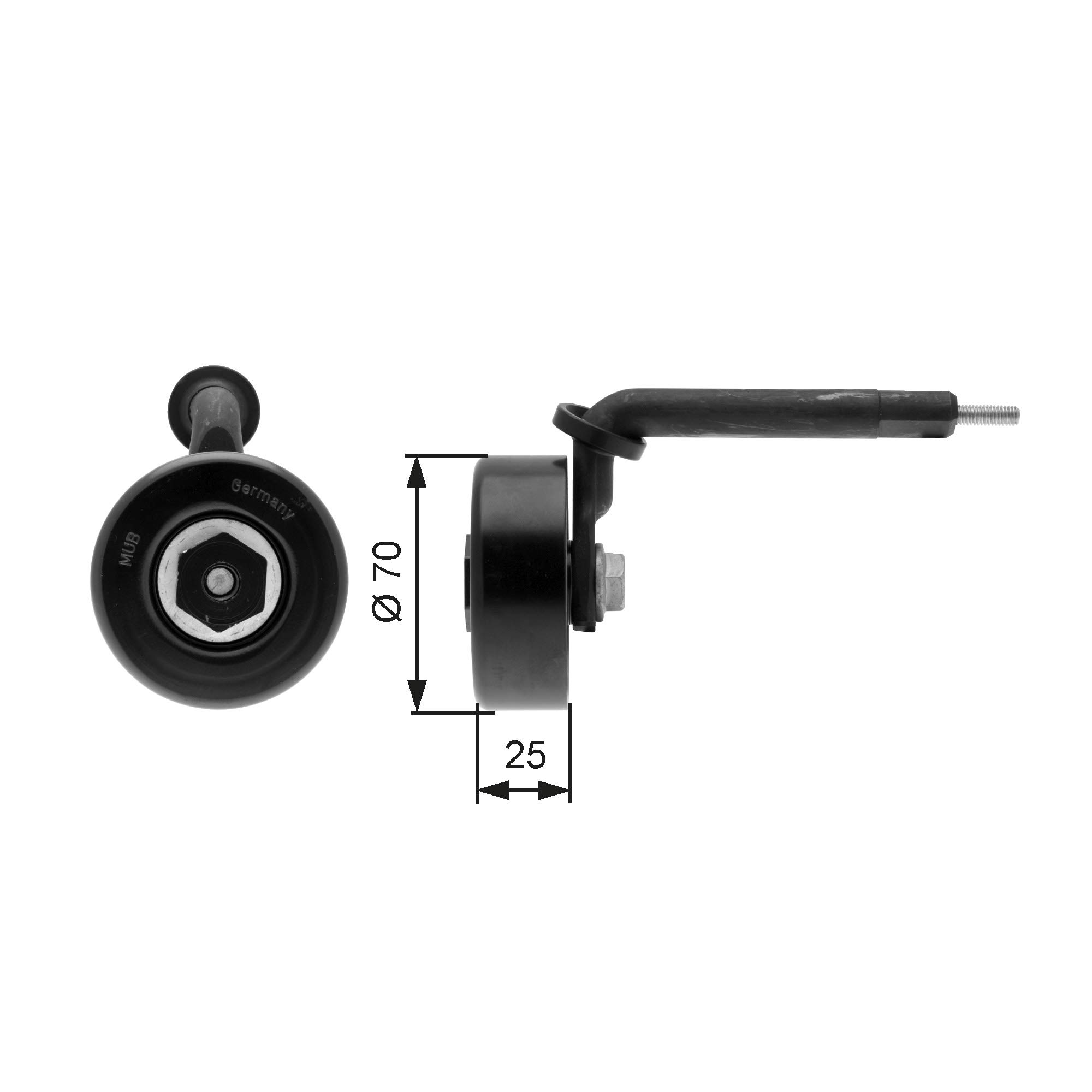 GATES DriveAlign T39005 Rullo tenditore cinghia Poly-V