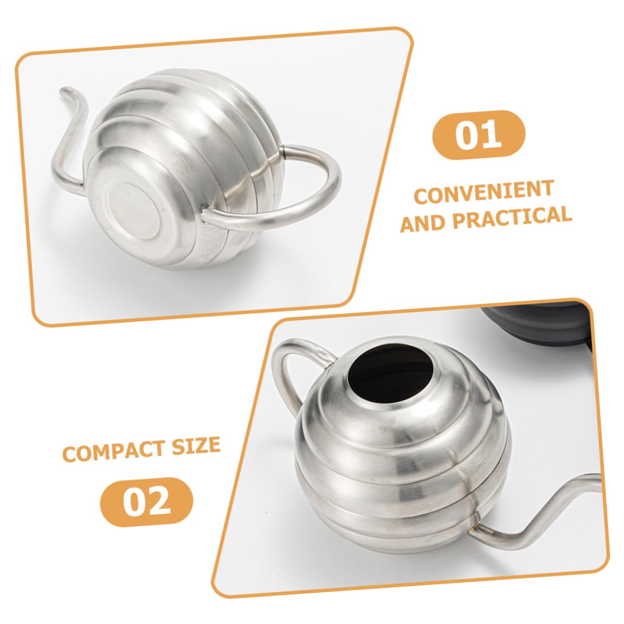 TOYANDONA Regadera De Acero Inoxidable Hervidor De Agua para Jardín Herramienta De Jardinería Regadera De Metal para Regar Plantas Interior o Exterior Pulverizador De Agua Pequeño