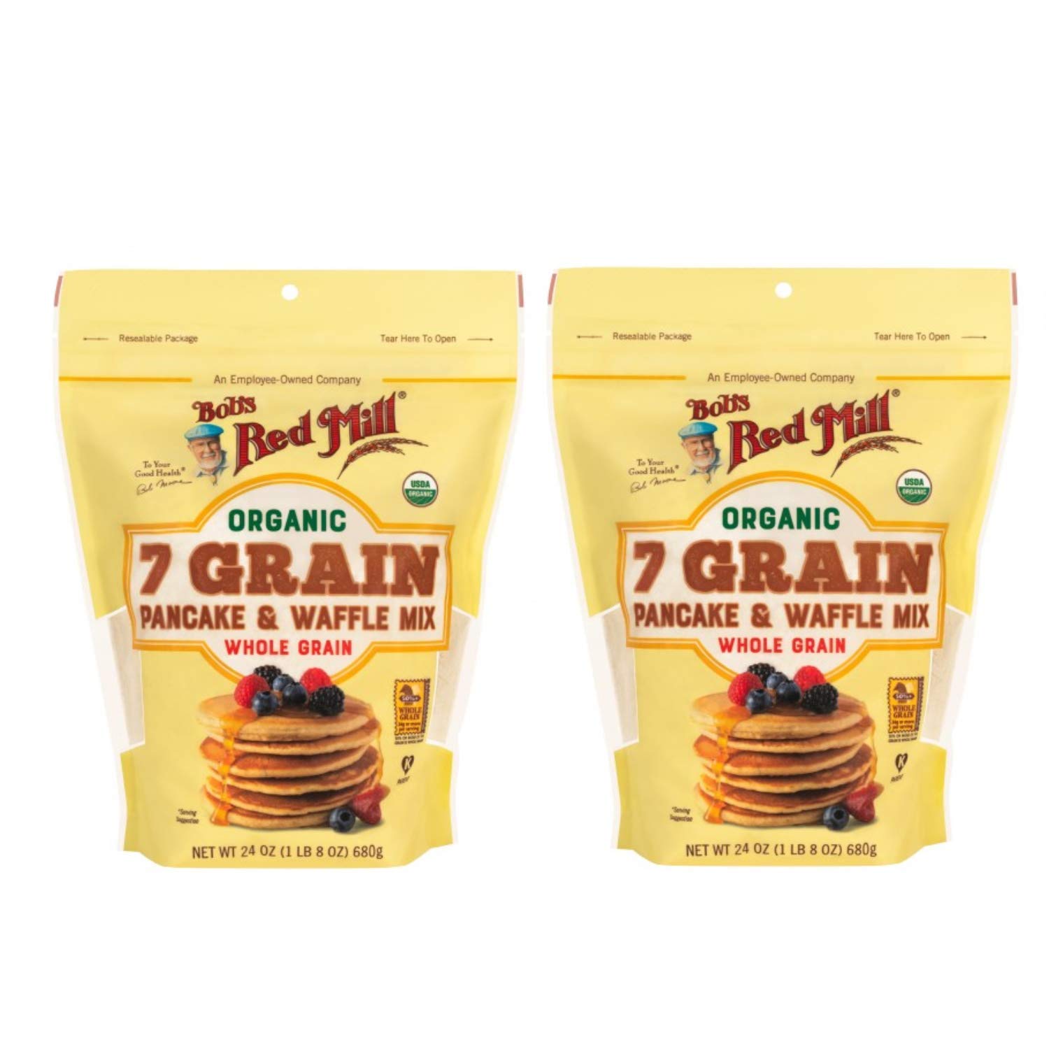 Bob's Red Mill Organic 7 Grain Pancake & Waffle Mix 24 oz