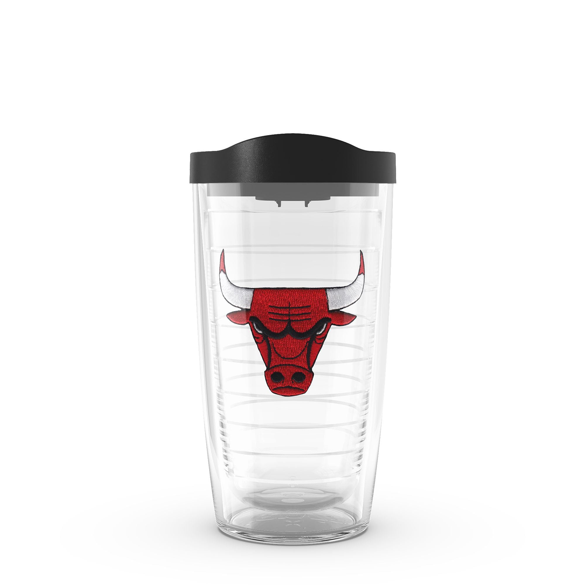 Made in USA Double Walled NBA Chicago Bulls Insulated Tumbler Cup Keeps Drinks Cold & Hot, 16oz, Primary Logo