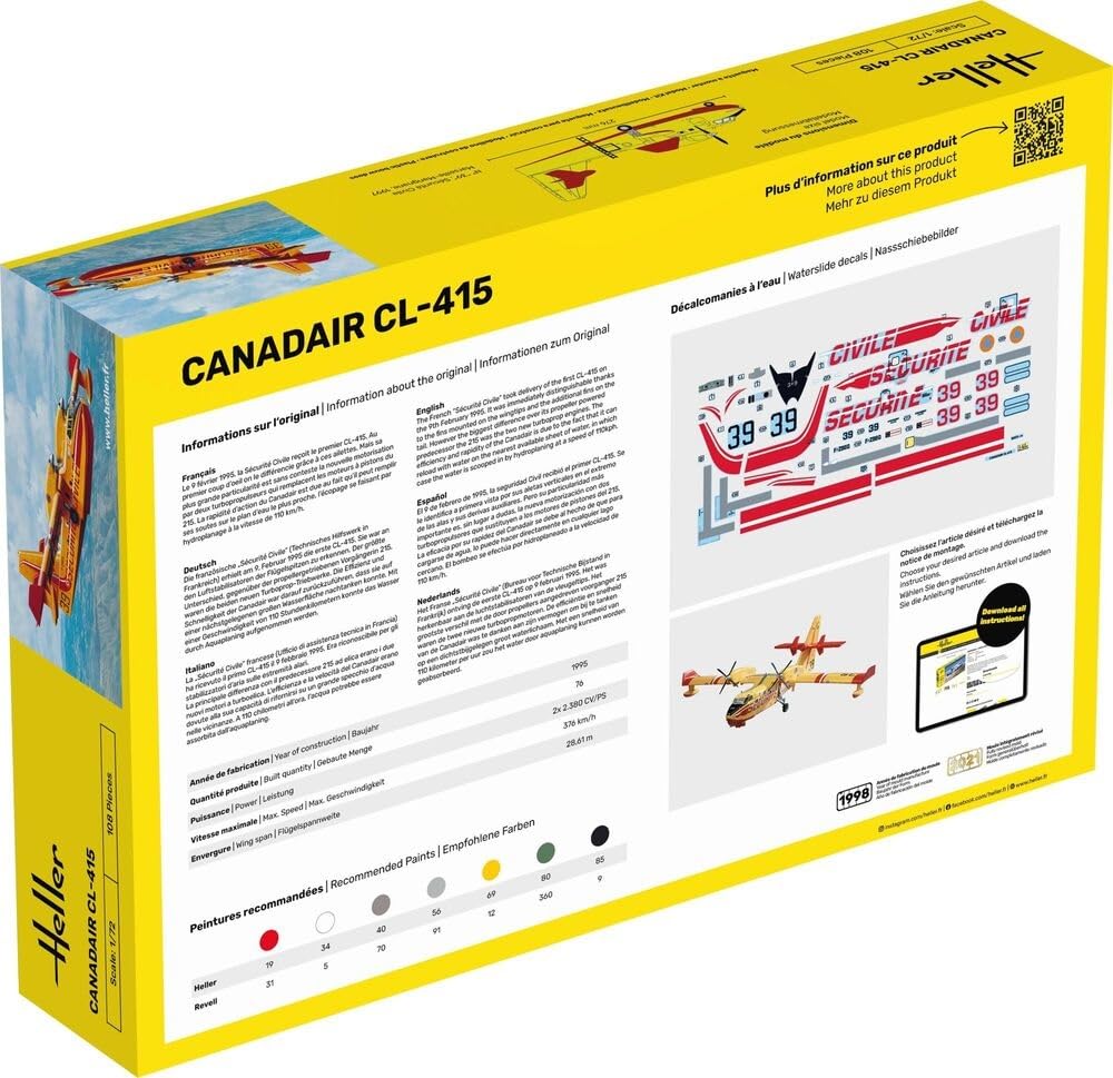 Amazon | プラッツ エレール 1/72 カナディア CL-415 空中消火機