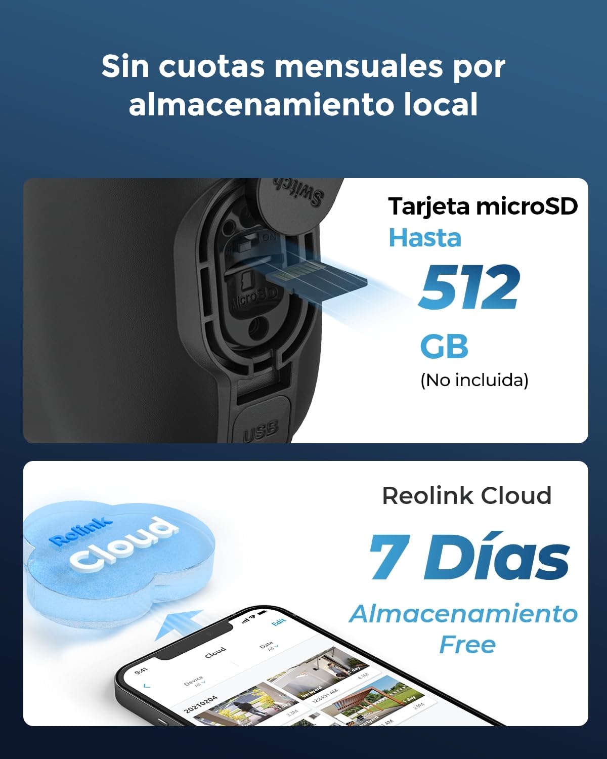 Reolink 4K Camara Vigilancia WiFi Exterior/Interior, Cámara Vigilancia | Sin Cables Bateria Solar, Visión Nocturna en Color, Detección Smart, Funciona con Cloud/Alexa, Argus 3 Ultra (Negro)