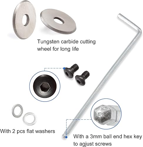 Miniatura 9 de SPEEDWOX Juego de 2 piezas de cortador de mosaico, pinzas de azulejos y cortador de azulejos de cerámica con ruedas, cortador de vidrio de mano para