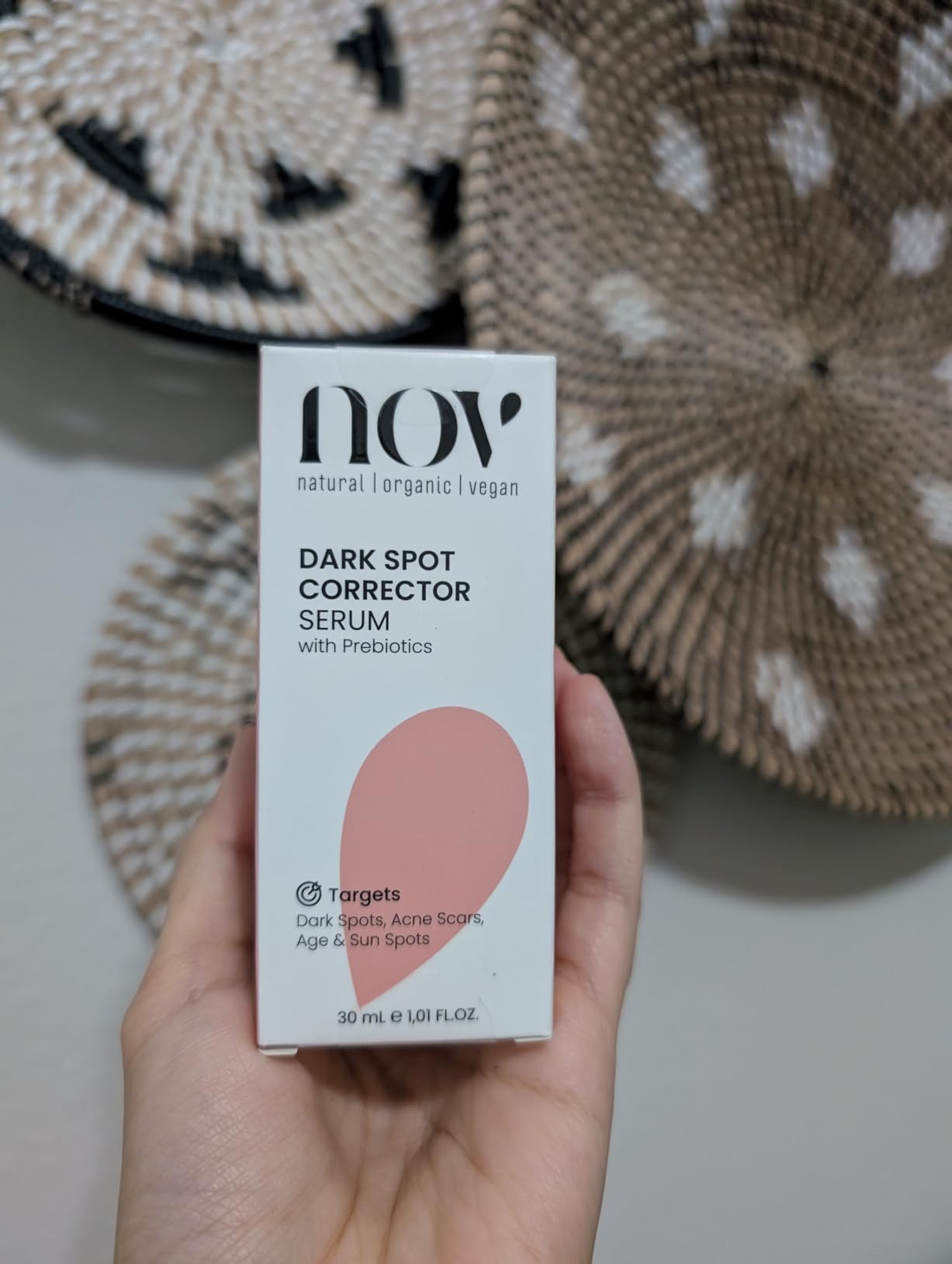 NOV natural organic vegan NOV Dark Spot Corrector Serum - Dark Spot Remover for Face - Acne Scar and Redness Reducing Face Serum - All Skin Types - 1.01 oz
