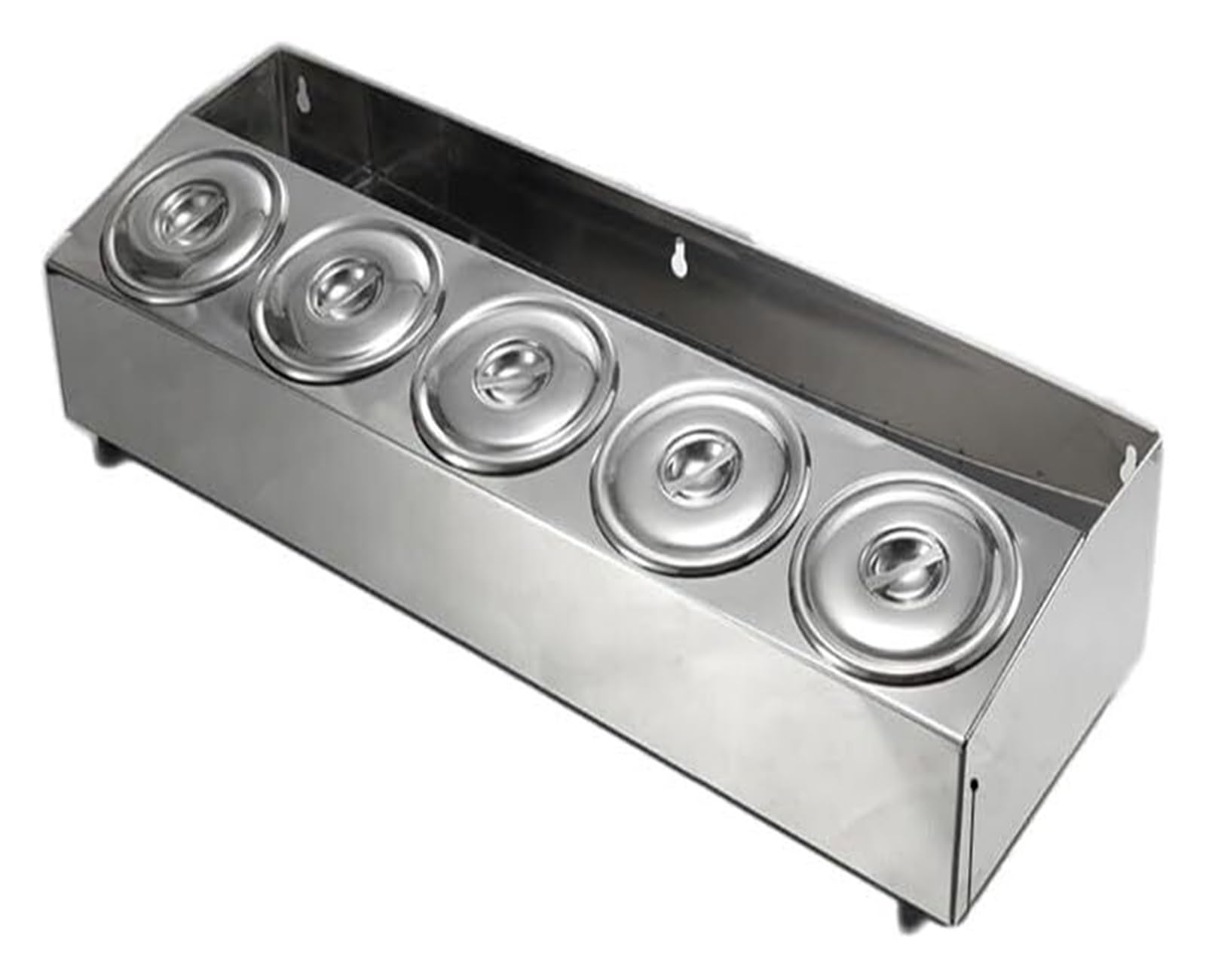 HADECOLL Pizza Topping Station, Countertop Spice Rack And Condiment Organizer With Rear Storage Shelf,74x25.3x12.5cm