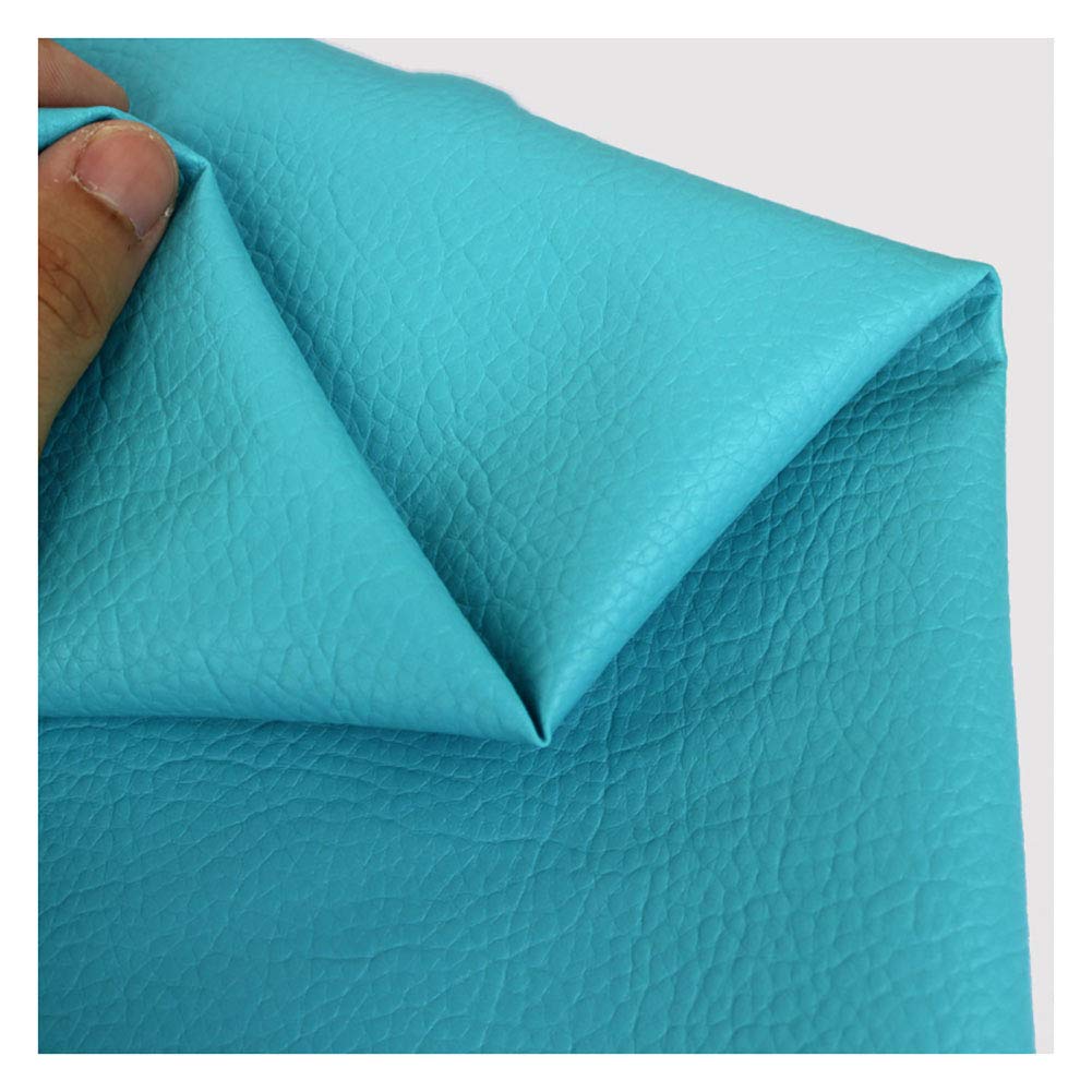 wangk Tissu Simili Cuir Tissu Patch de Réparation en Cuir, Tissu Suédine Effet Simili Cuir Rouleau en Cuir PU Tissu Simili Cuir, Fin et Stretch - Tissu Faux Cuir pour Meubles Canapés -