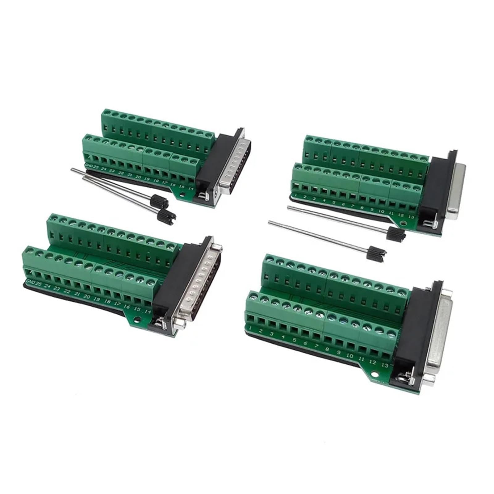 DB25 Adapter 25-pinowy RS232 Sygnały szeregowe Terminal Interfejs Konwerter do złącza Męski Żeński D Sub 1 szt. (nakrętka żeńska)