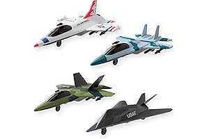 Mini United States Air Force 4-Pack Die-cast Toy Fighter Planes
