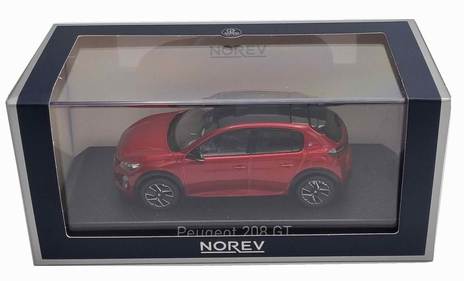 NOREV Voiture Miniature de Collection Compatible avec Peugeot 208 GT Rouge Elixir de 2024 Métal 1/43