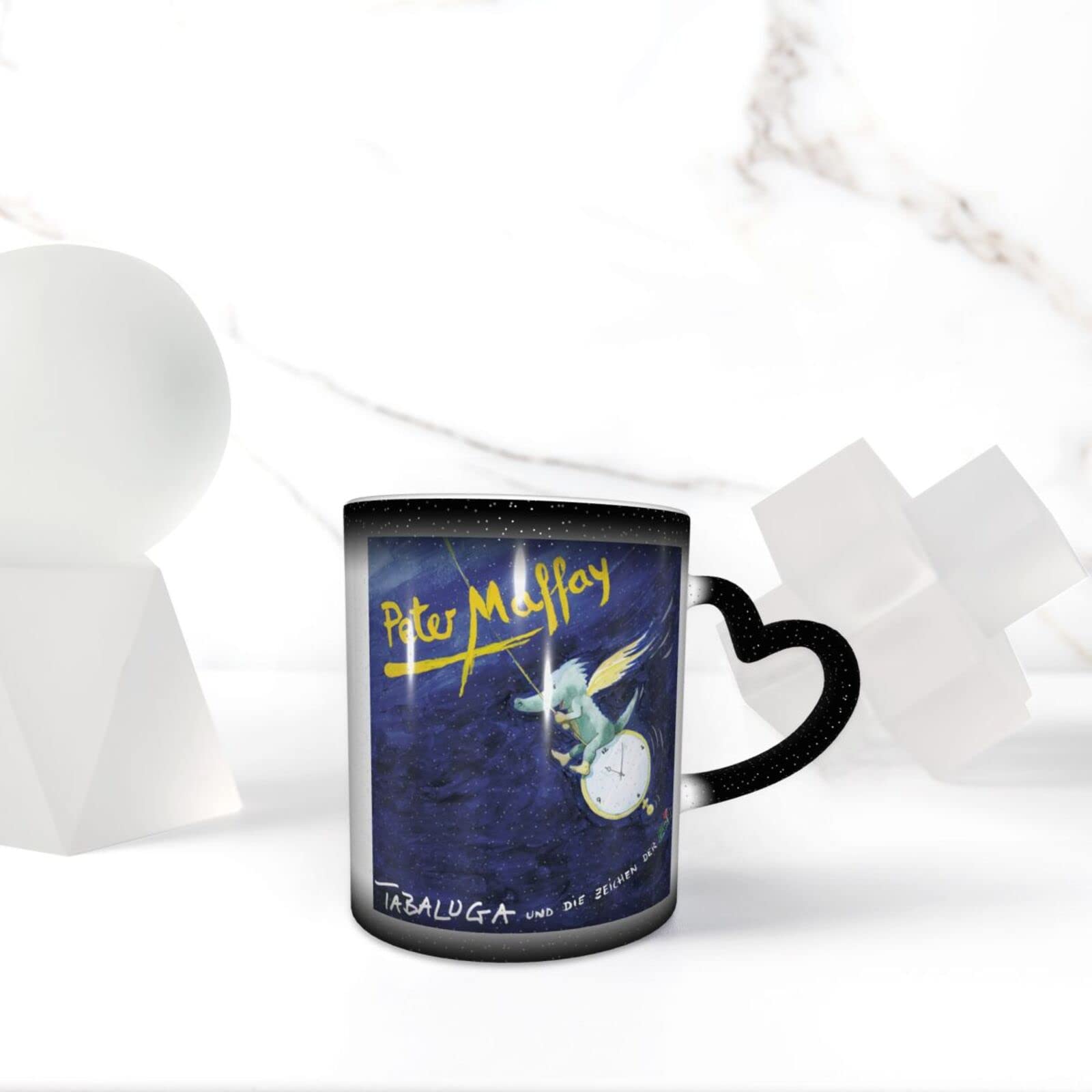 Peter German Farbwechsel-Tasse – „In The Sky“ Motiv, 13 Unzen (ca. 385 Ml) | Wärmeempfindliche Keramik, Spülmaschinenfest