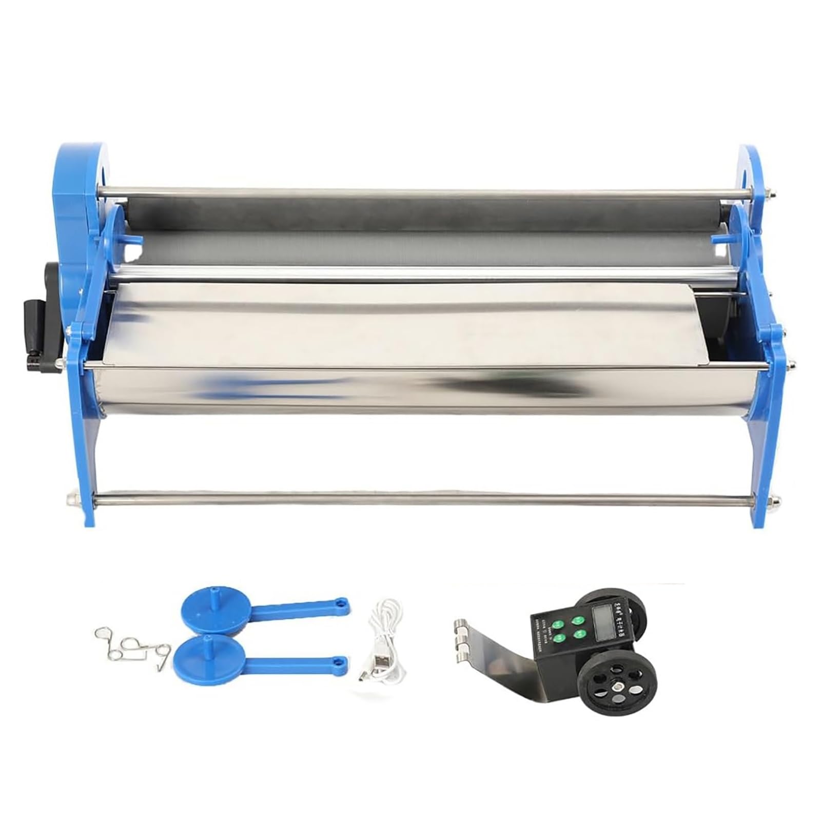 GYKOZY 53cm Wallpaper Glue Coating Machine, Hand-cranked Wallpaper Glue Applying Machine with 8L Glue Tank, Meter Counter, Manual Applicator for Paste, Cementing, Gumming