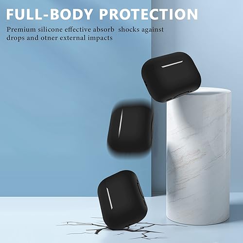 Miniatura 3 de Funda protectora de silicona suave para Airpods Pro 2 de 2 generación, a prueba de golpes, con llavero para Air Pods Pro 2, funda de carga para