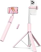 Vista 9 de ATUMTEK Trípode selfie stick de 55 pulgadas, trípode extensible todo en uno para teléfono con control remoto Bluetooth recargable para iPhone y más