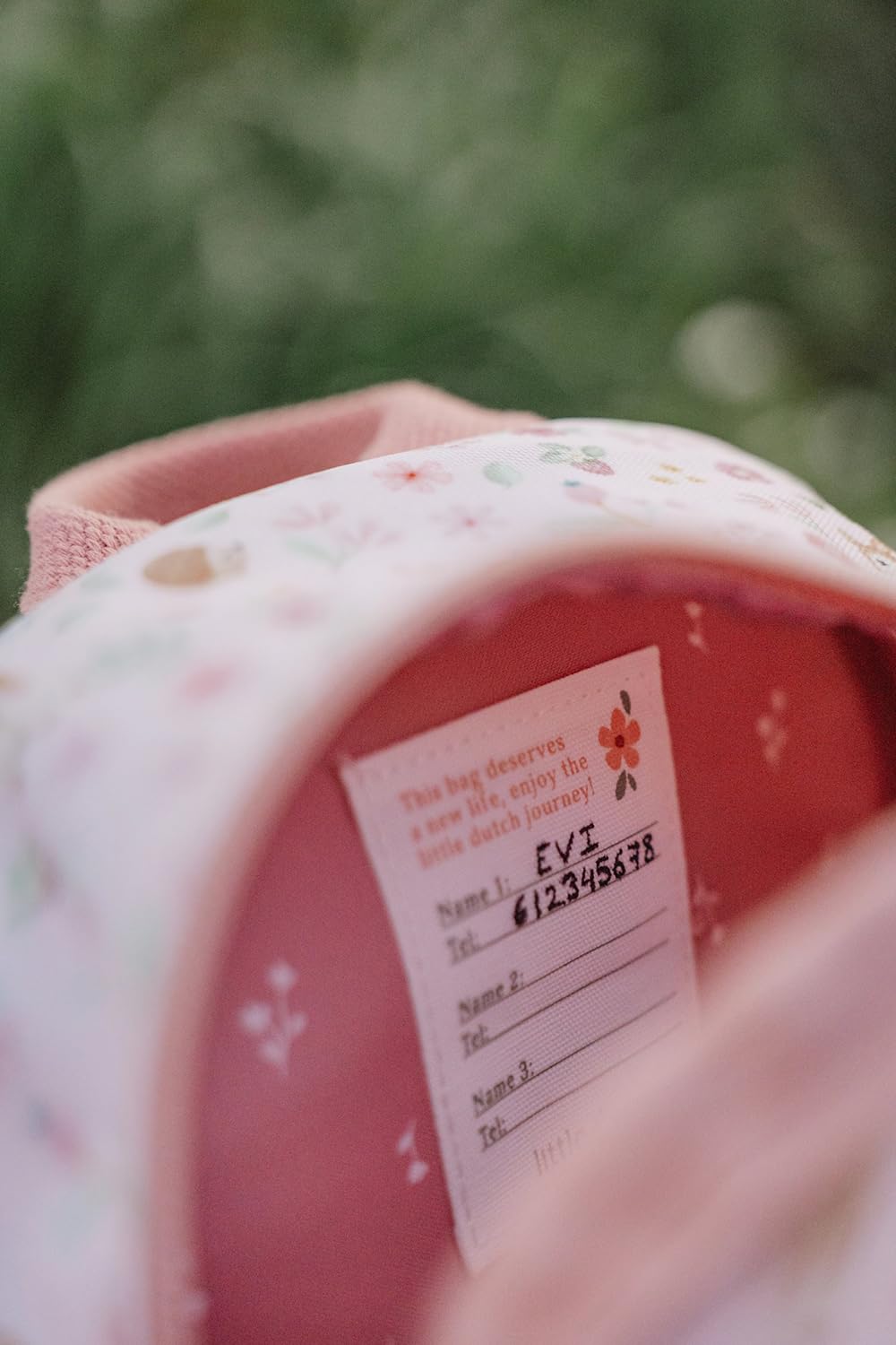 Little Dutch Mochila mochila infantil para niños guardería con correa para el pecho rosa, S, Jardín
