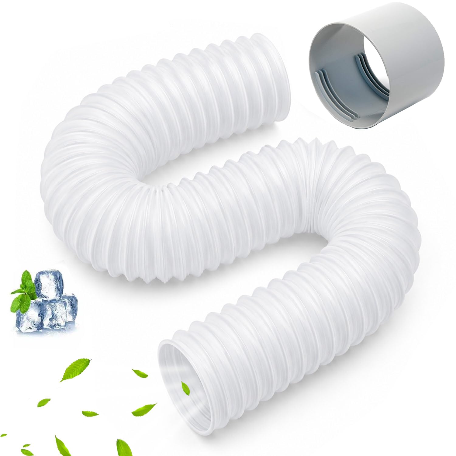 Tuyau évacuation climatiseur mobile universel 150mm kit remplacement