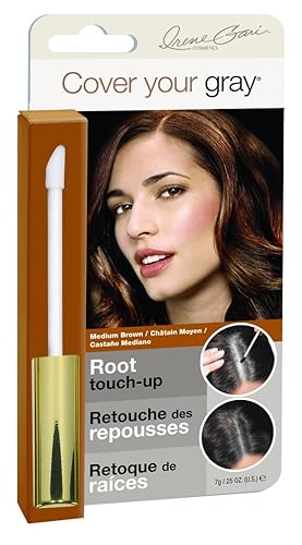 Miniatura 1 de Cover Your Grey para retoque de raíz, marrón medio, 0.25 onzas
