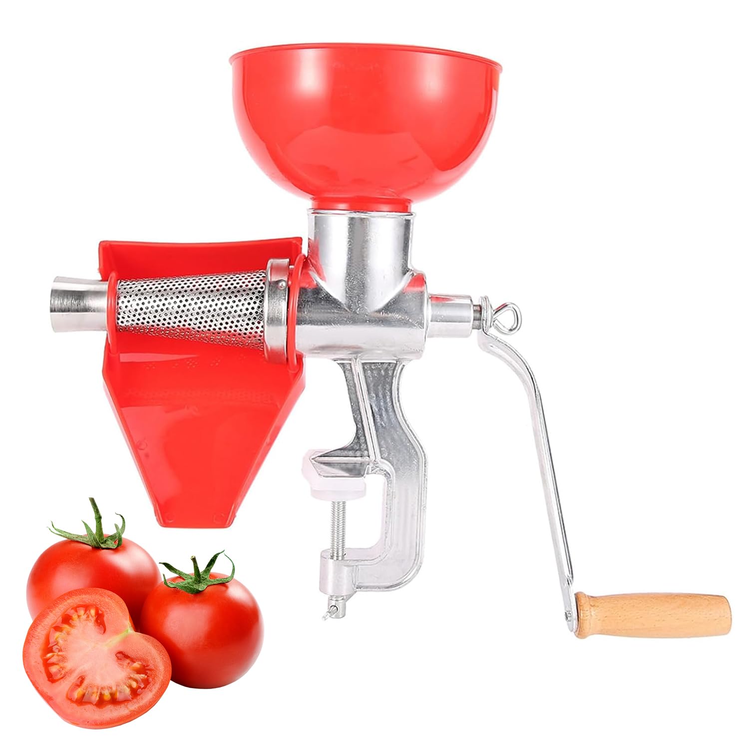 Exprimidor manual de frutas de alto rendimiento con colador integrado fácil de limpiar