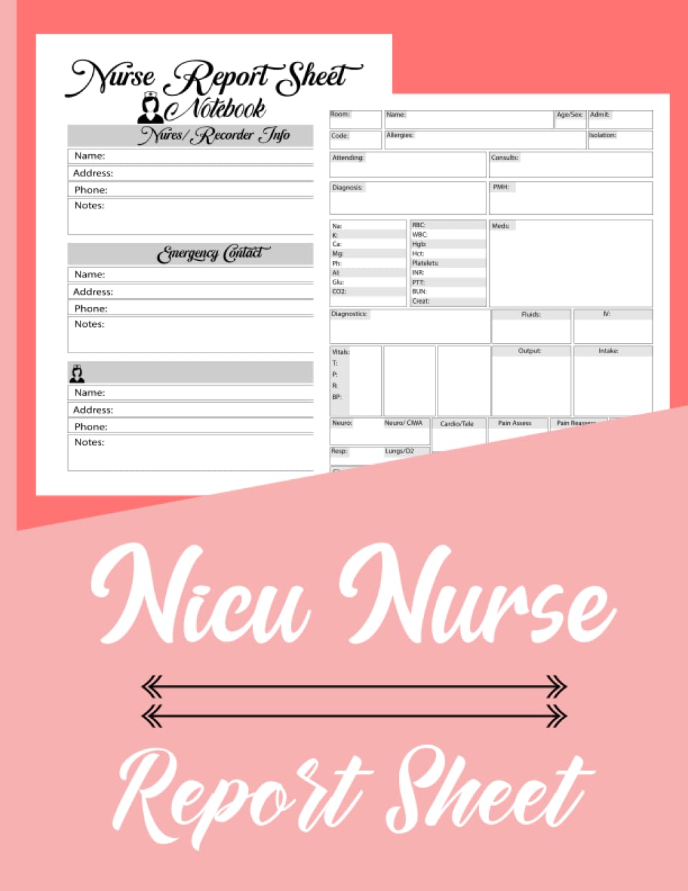 Buy NICU Nurse Report Sheet Nurse Assessment Report Sheet Neonatal Nursery Report Sheet Brain