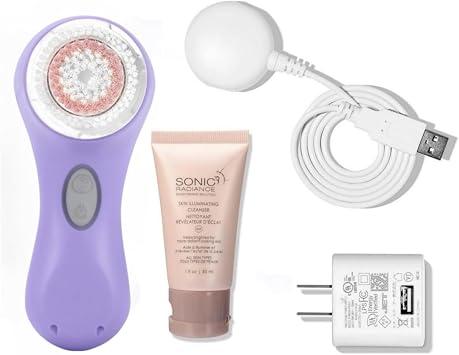 Sonic Facial Cleansing Facial Cleansing Device clarisonic Mia2Lavender | Whitening with Replaceable Brush Head